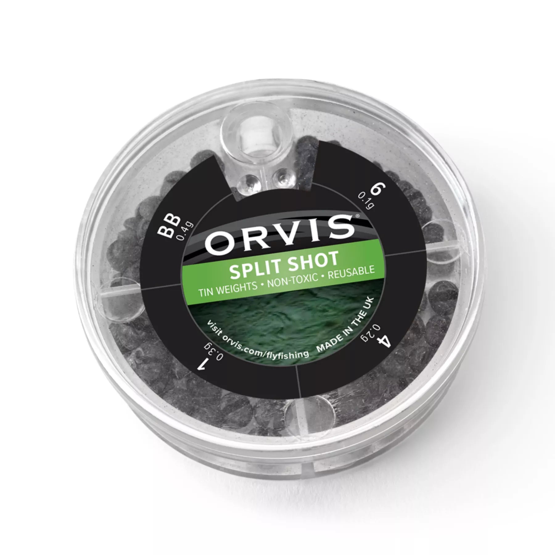 Orvis Non-Toxic Split Shot Multi Pack 4 Sizes Black — The Flyfisher