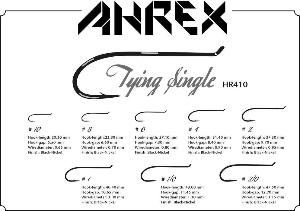 Ahrex HR410 Tying Single Wet Fly Hook