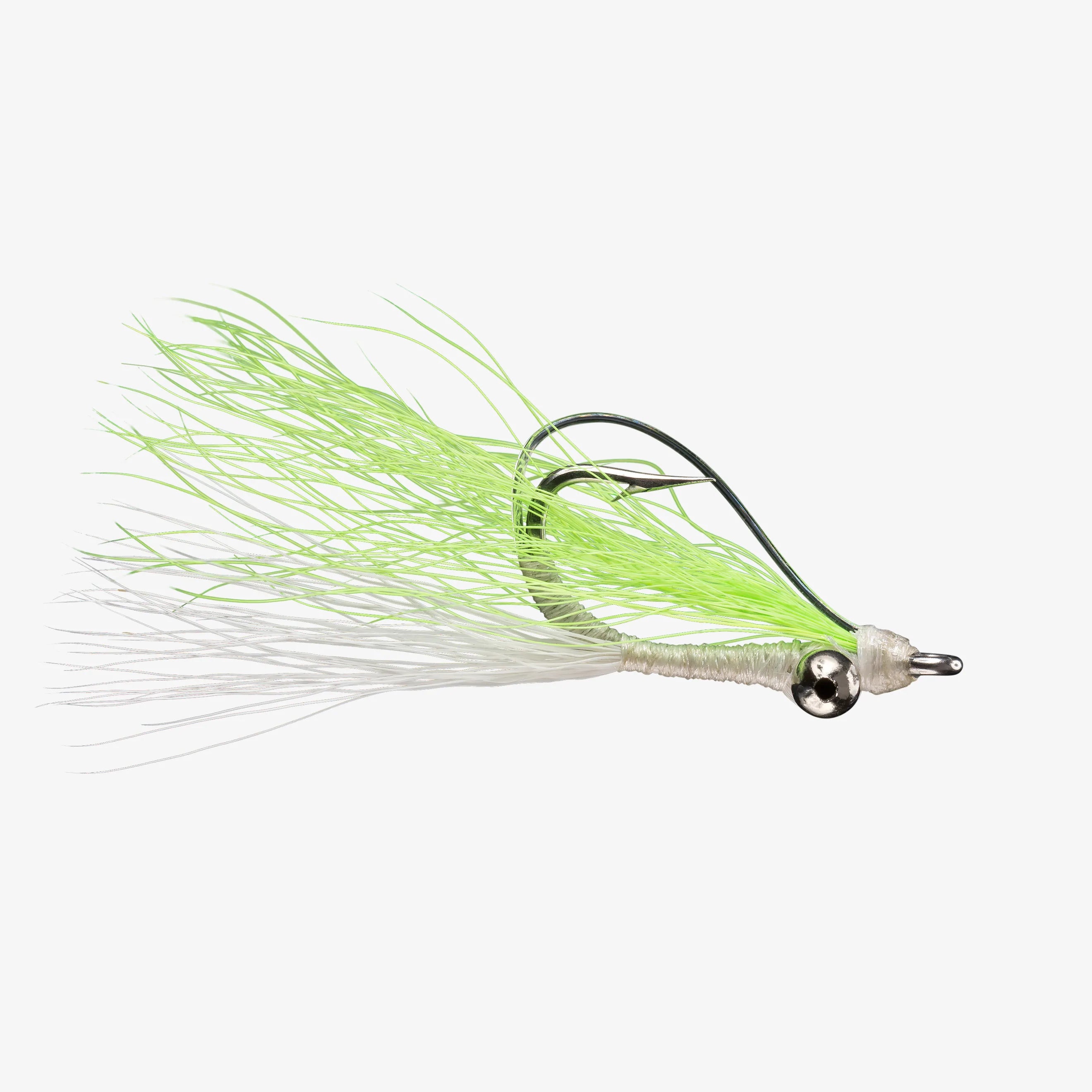 Skinny Water Clouser Chartreuse and White — The Flyfisher