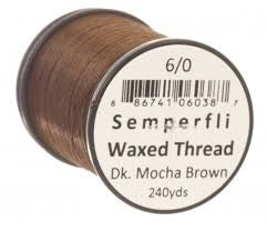 Semperfli Classic Waxed Thread Mocha Brown