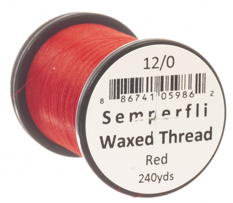 Semperfli Classic Waxed Thread Red