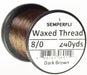 Semperfli Classic Waxed Thread 8/0 Dark Brown