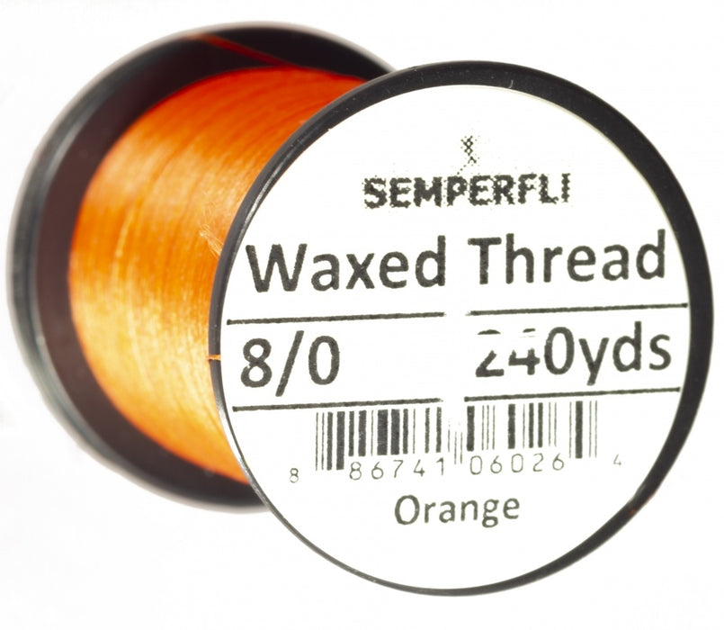 Semperfli Classic Waxed Thread 8/0 Orange