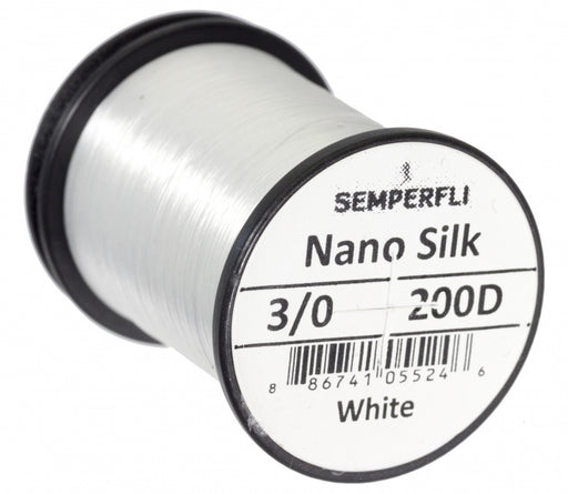 Semperfli Nano Silk 'Big Game' Thread 200D White