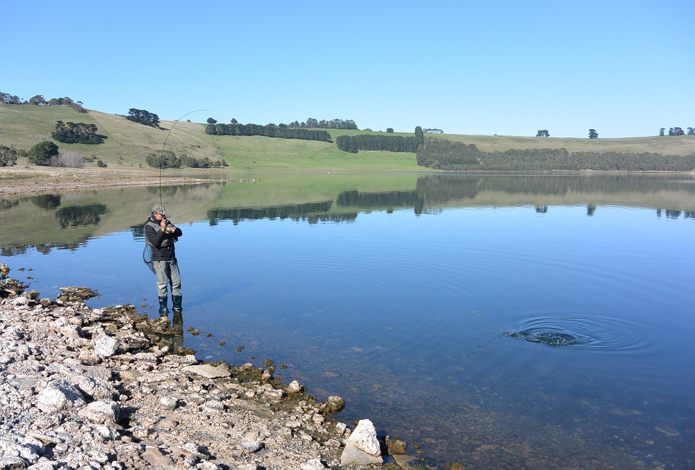 Winter sun on the Crater Lakes