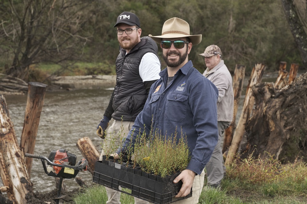 Trees for Trout on the Nariel Creek