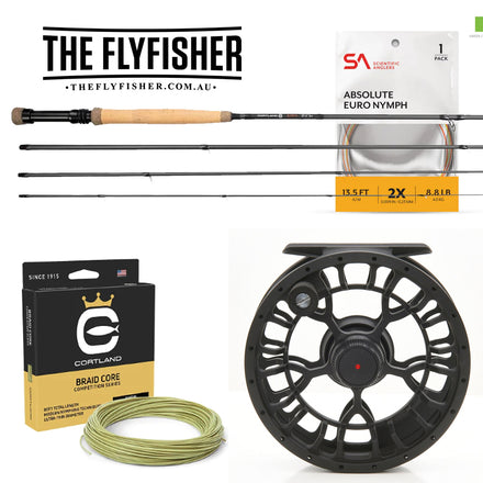 best euro fly rod and reel combo JHFLYCO Nymph Kit A fantastic combo specifically designed for the challenges of modern Euro nymph fishing Fly Reels - Czech/Euro Nymphing
