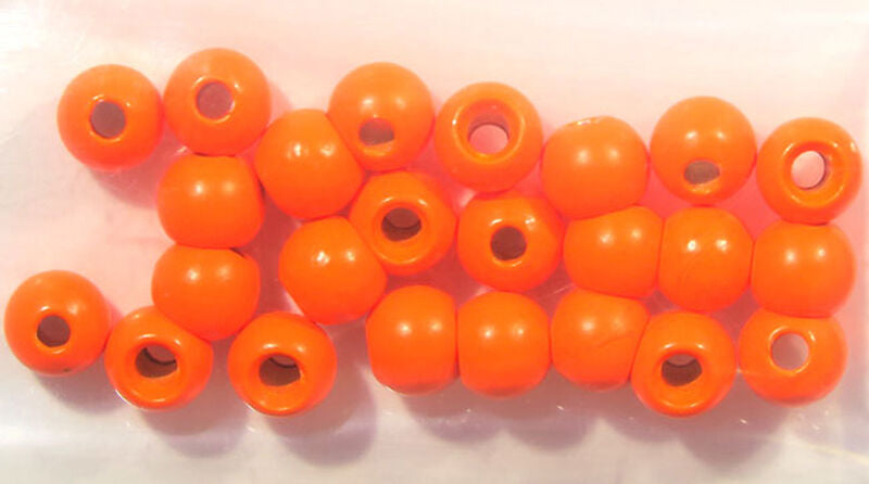 Hareline Dazzle Brass Beads Fl. Orange (1/8" & 5/32")