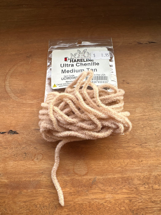 Hareline Ultra Chenille Medium Tan