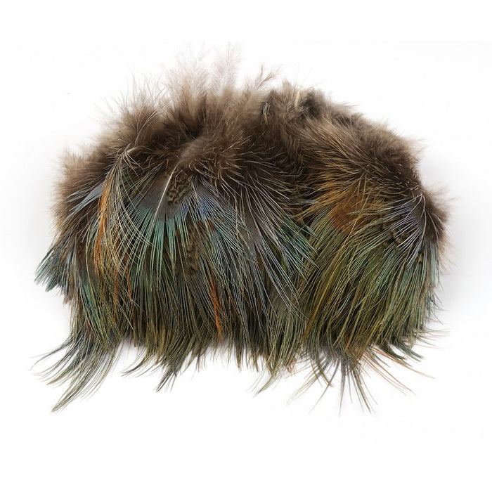 Hareline Strung Ringneck Rump Feathers Natural