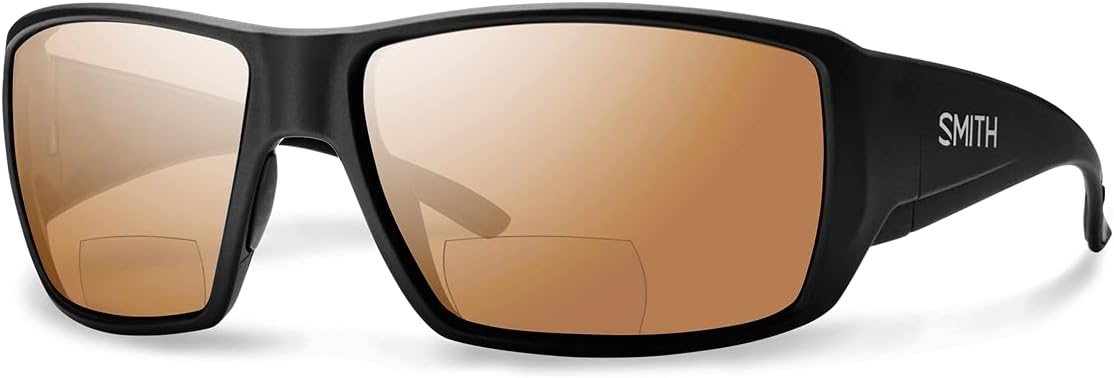 Smith Optics Guides Choice - Matte Black - Bi-focal +2.50 Polarized Copper Mirror Smith Optics
