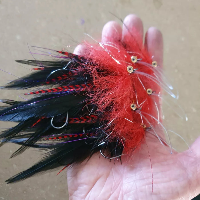 Ozzy Native Flies- Red & Black Cod Snack