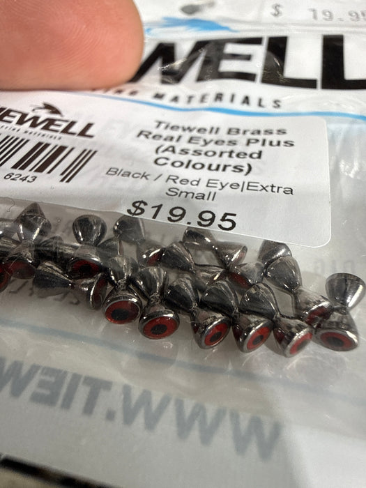 Tiewell Brass Real Eyes Plus Dumbbell Eyes (Assorted Colours) Tiewell