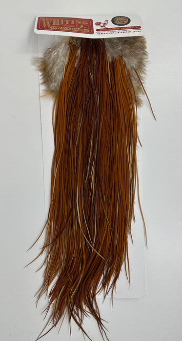 Whiting Bronze Dry Fly Saddle Medium Ginger