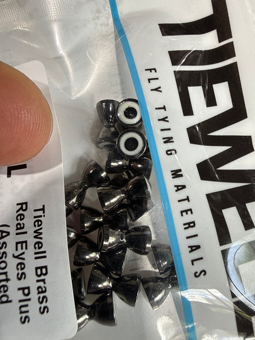Tiewell Brass Real Eyes Plus Dumbbell Eyes (Assorted Colours) Tiewell