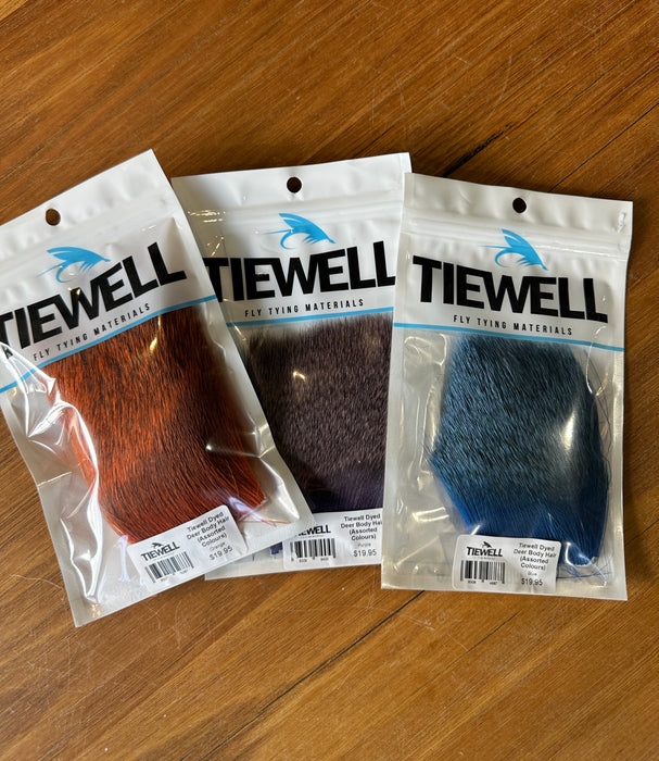 Tiewell Dyed Deer Body Hair (Assorted Colours)