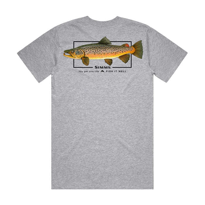 Simms Artist Tee Brown Trout Fish It Well