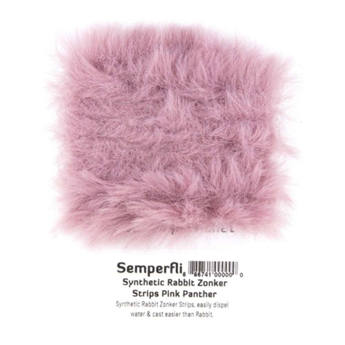 Semperfli Synthetic Rabbit Zonker Pink Panther