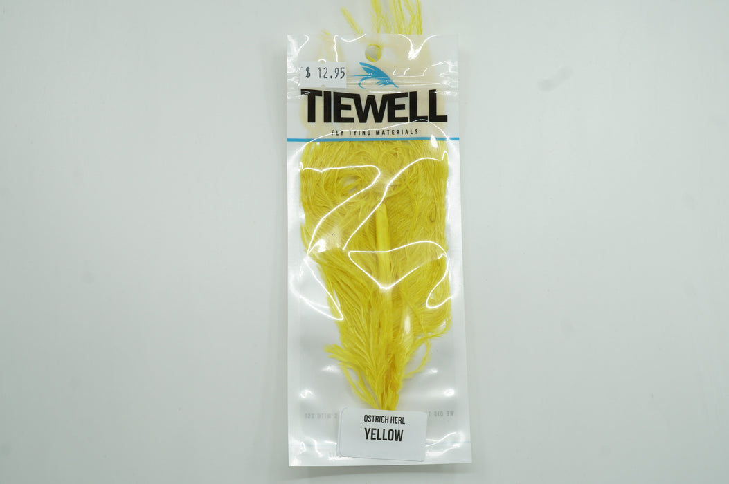 Tiewell Ostrich Herl Yellow