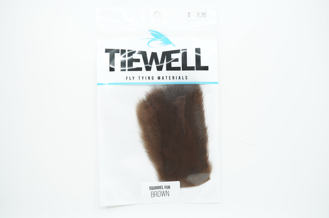 Tiewell Squirrel Fur Patch Brown