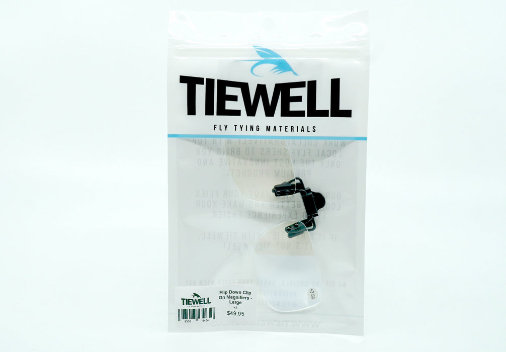 Flip Down Clip On Magnifiers - Large Tiewell