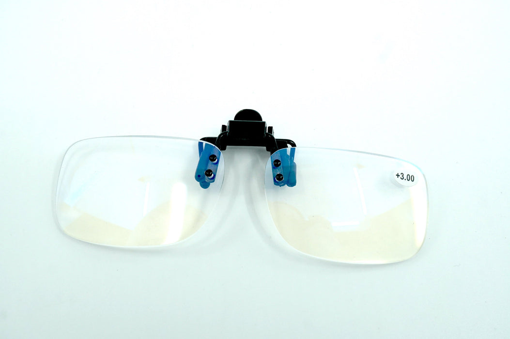 Flip Down Clip On Magnifiers - Large Tiewell
