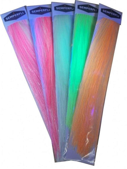 Semperfli SemperFlash Glow In Dark Baitfish Wing Chartreuse Semperfli