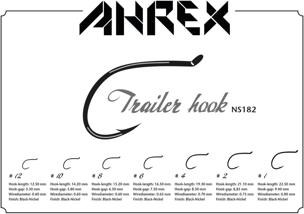 Ahrex NS182 Trailer Fly Hooks