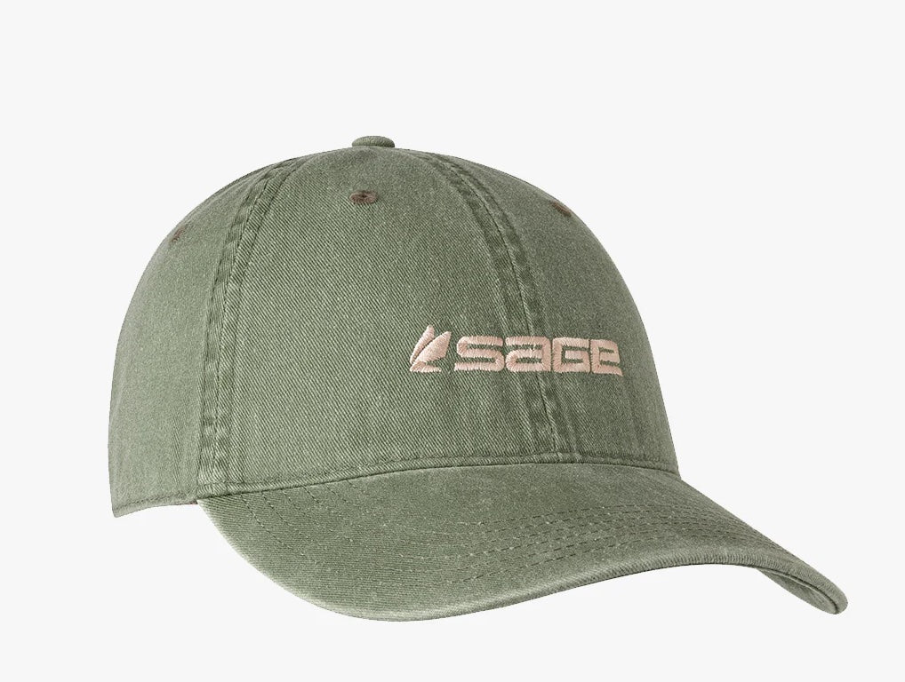 Sage Relaxed Logo Hat Olive — The Flyfisher