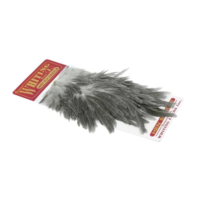 Whiting Hen Saddle Natural Dun