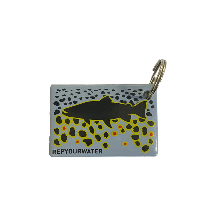 RepYourWater Brown Trout Flank Key Ring RepYourWater