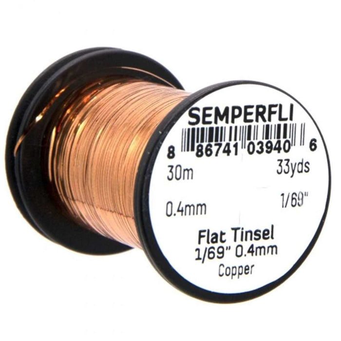 Semperfli Flat Mirror Tinsel - 1/69" 0.4mm (Small)