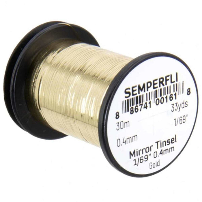 Semperfli Flat Mirror Tinsel - 1/69" 0.4mm (Small)