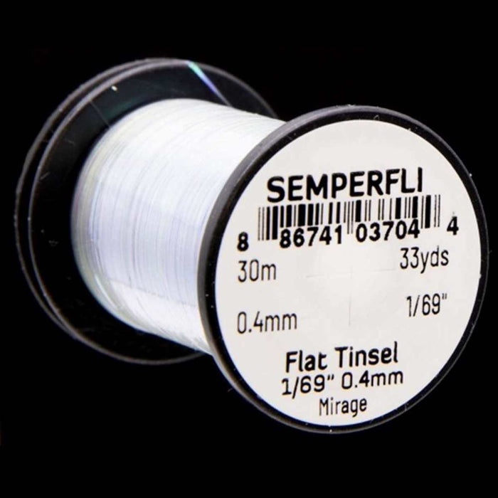 Semperfli Flat Mirror Tinsel - 1/69" 0.4mm (Small)