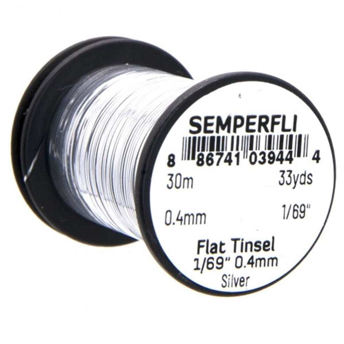 Semperfli Flat Mirror Tinsel - 1/69" 0.4mm (Small)