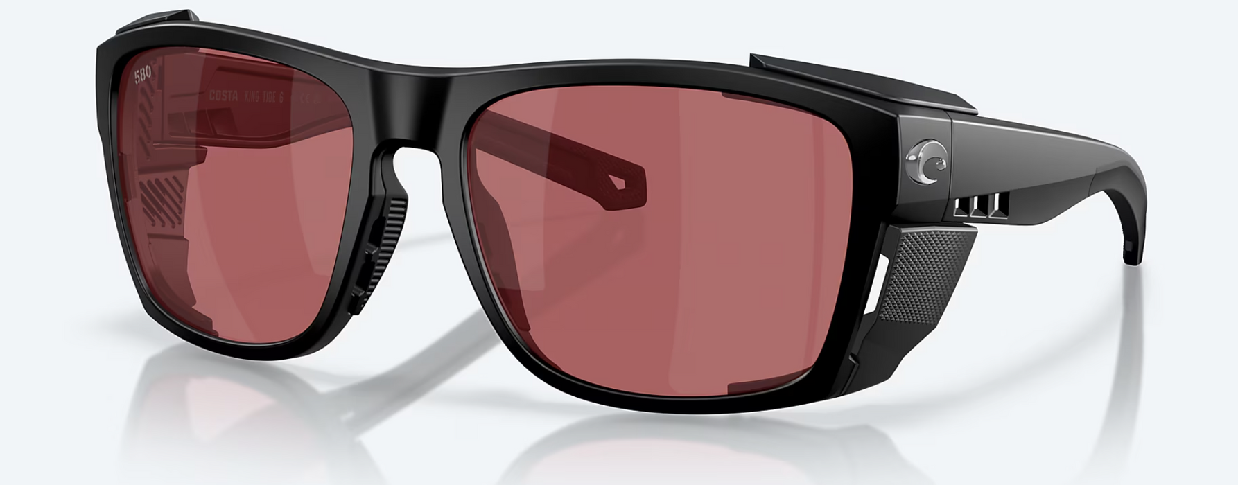 Costa Del Mar King Tide 6 Matte Black Rose 580G Sunglasses