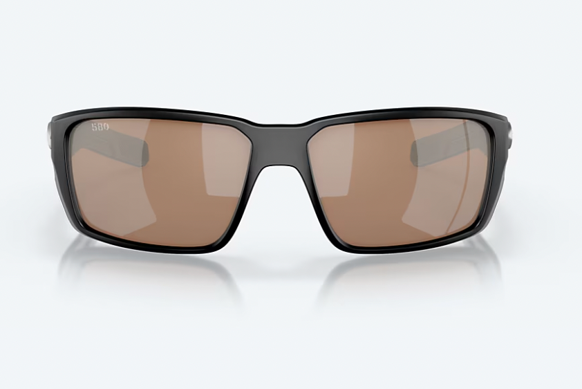 Costa Del Mar Fantail Pro Matte Black Copper Silver Mirror 580G Sunglasses Costa Del Mar