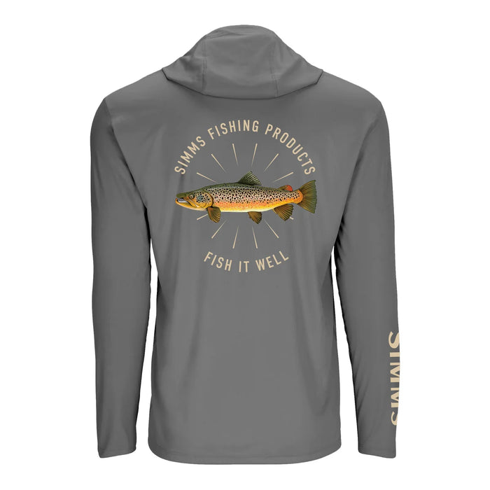 Simms S26 Solartech Hoody - Brown Trout - Grey