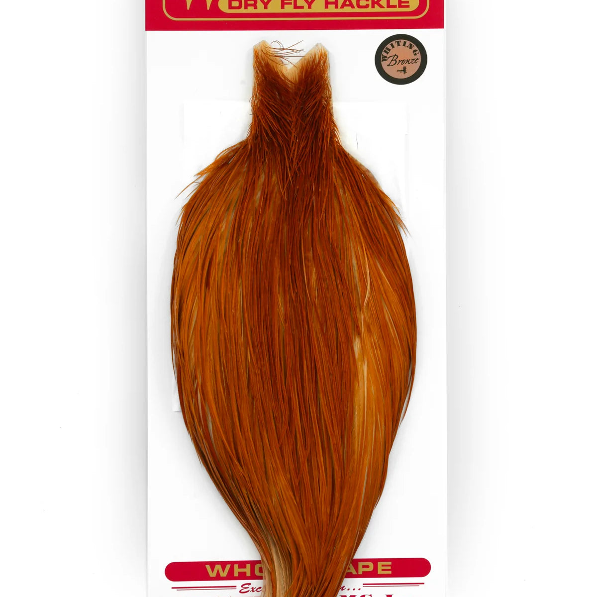 Whiting Bronze Dry Fly Cape Medium Ginger