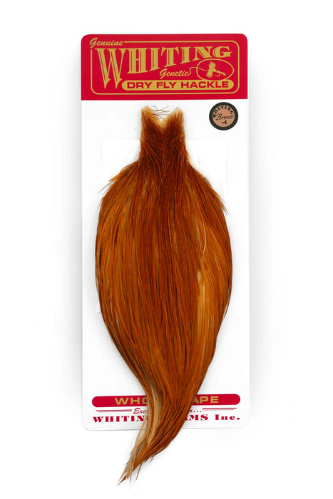 Whiting Bronze Dry Fly Cape Medium Ginger