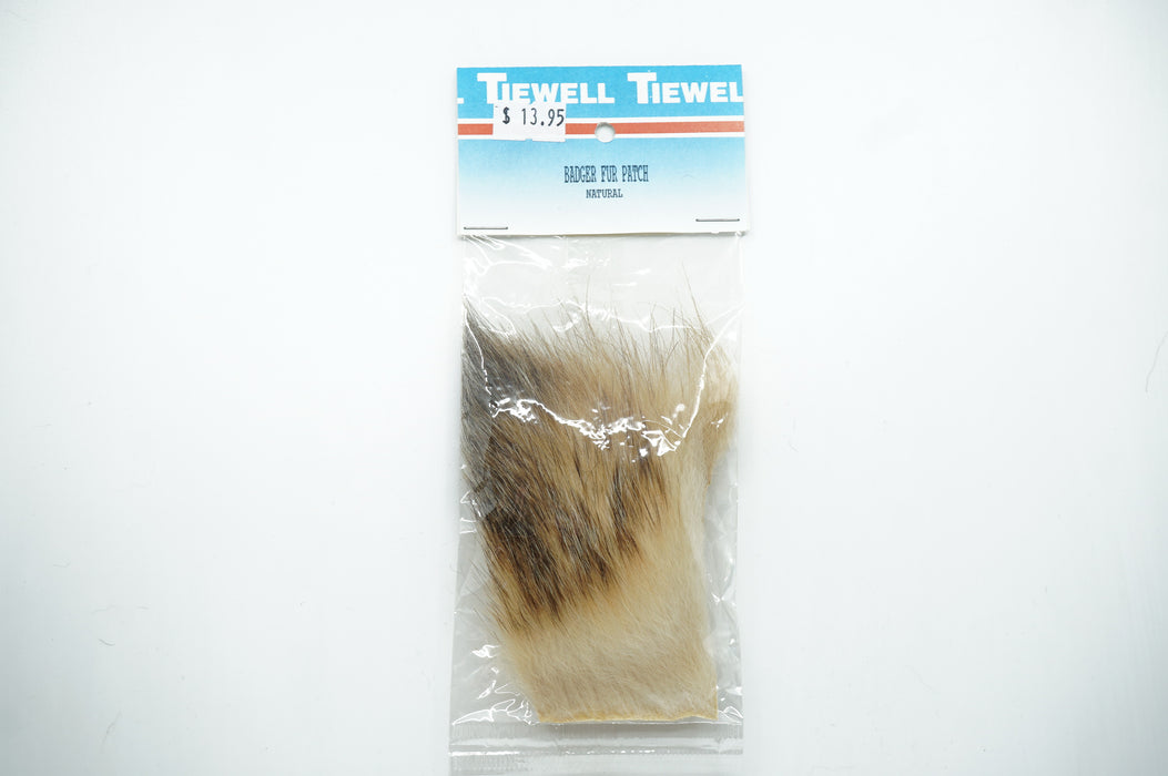 Tiewell Badger Fur Patch Natural