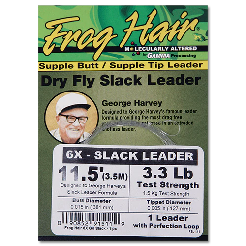 Frog Hair Dry Fly Slack Tapered Leaders (11.5ft) — The Flyfisher