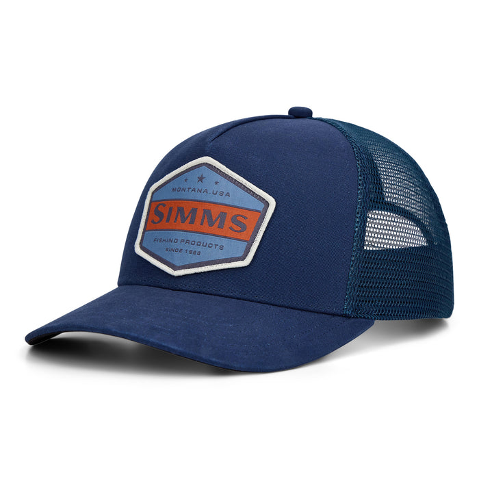 Simms Double Haul Icon Trucker Selvedge Honor Badge