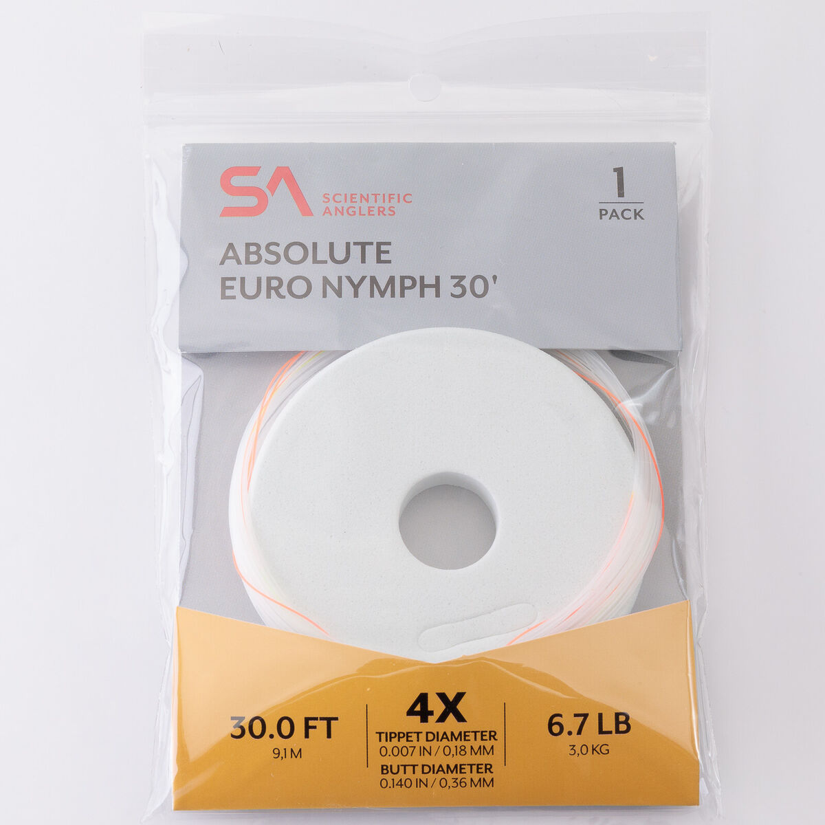Scientific Anglers Absolute Euro Nymph Leader 30ft