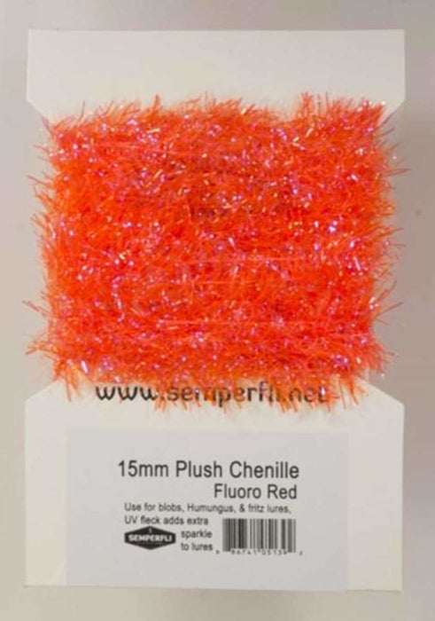 Semperfli Plush Transluscent Chenille 15mm (Assorted Colours)