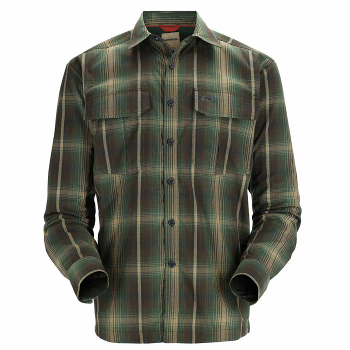 Simms Coldweather LS Shirt Atlantis Steel Plaid // The Flyfisher