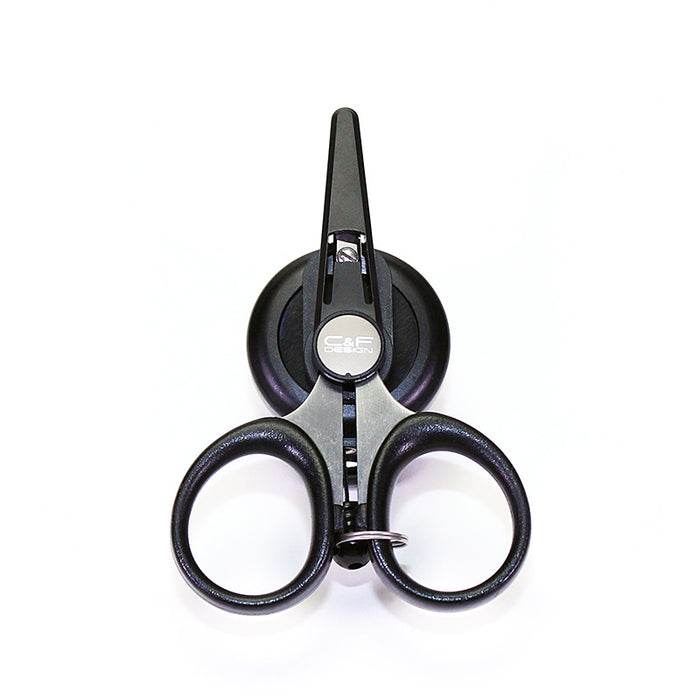 C&F Flex Clip-On Reel With Scissors (Scissors With Attached Zinger) - The Flyfisher