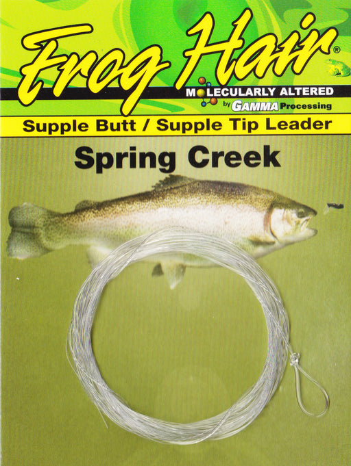 Frog Hair 12ft Spring Creek Tapered Leader (12ft)