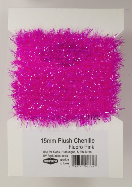 Semperfli 15mm Plush Chenille Fluoro Pink