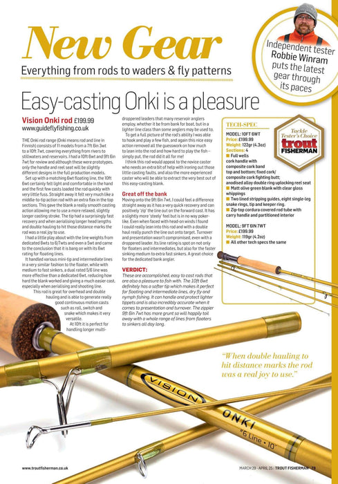 Vision Onki Fly Rods — The Flyfisher